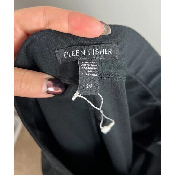 Eileen Fisher Cotton Ponte Wide-Leg PantEasy Fit Cropped Length Size Small Wm’s - Picture 5 of 7